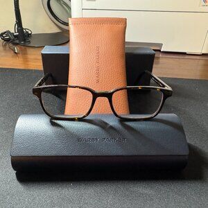 $95 Warby Parker Wilkie Reader glasses 1.5x with carrying/case Whisky Tortoise